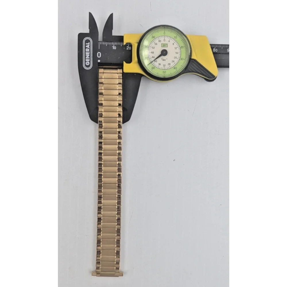 Speidel Gold Twist O Flex Stainless Steel Mens Watch Band